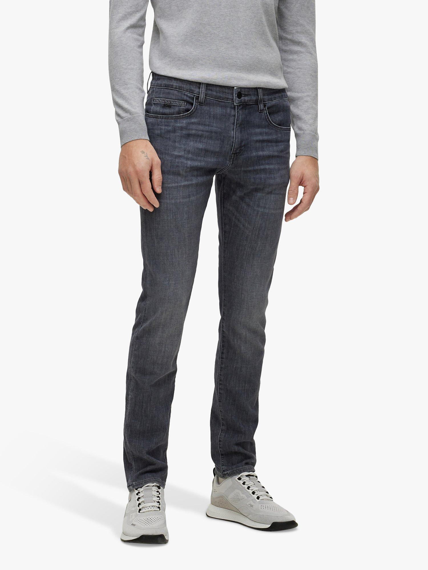 BOSS Delaware Slim Fit Jeans, Medium Grey