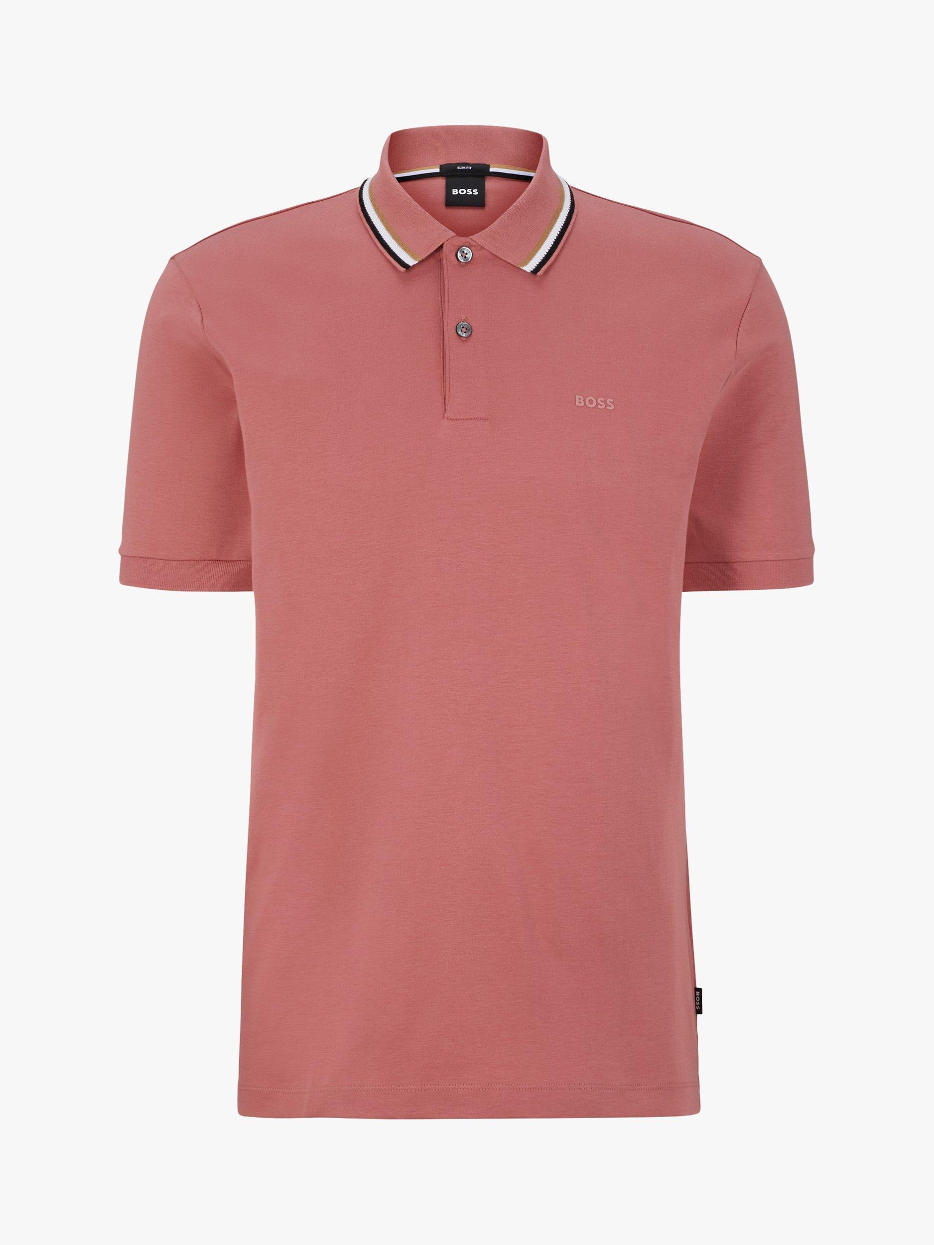 Product image 3 of 4, which shows BOSS Penrose Slim Fit Polo Shirt, Pink, XXXL