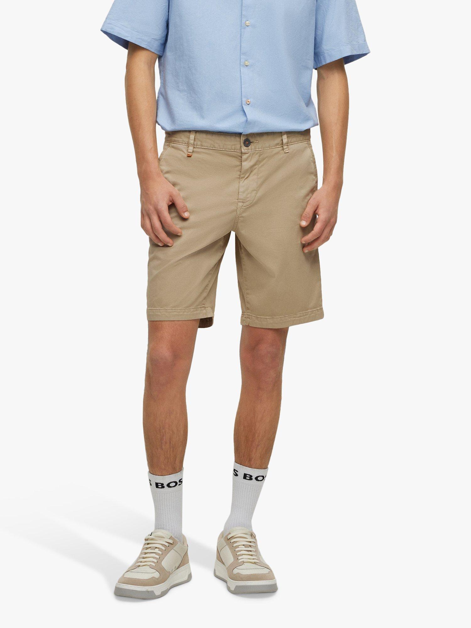 BOSS Schino Slim Fit Chino Shorts, Medium Beige