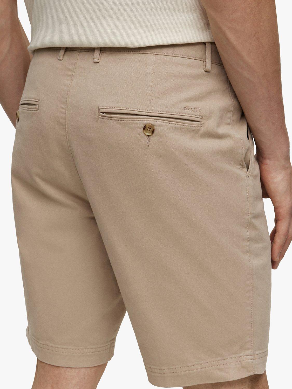 Product image 5 of 6, which shows BOSS Slice Slim Fit Chino Shorts, Open Beige, 28R