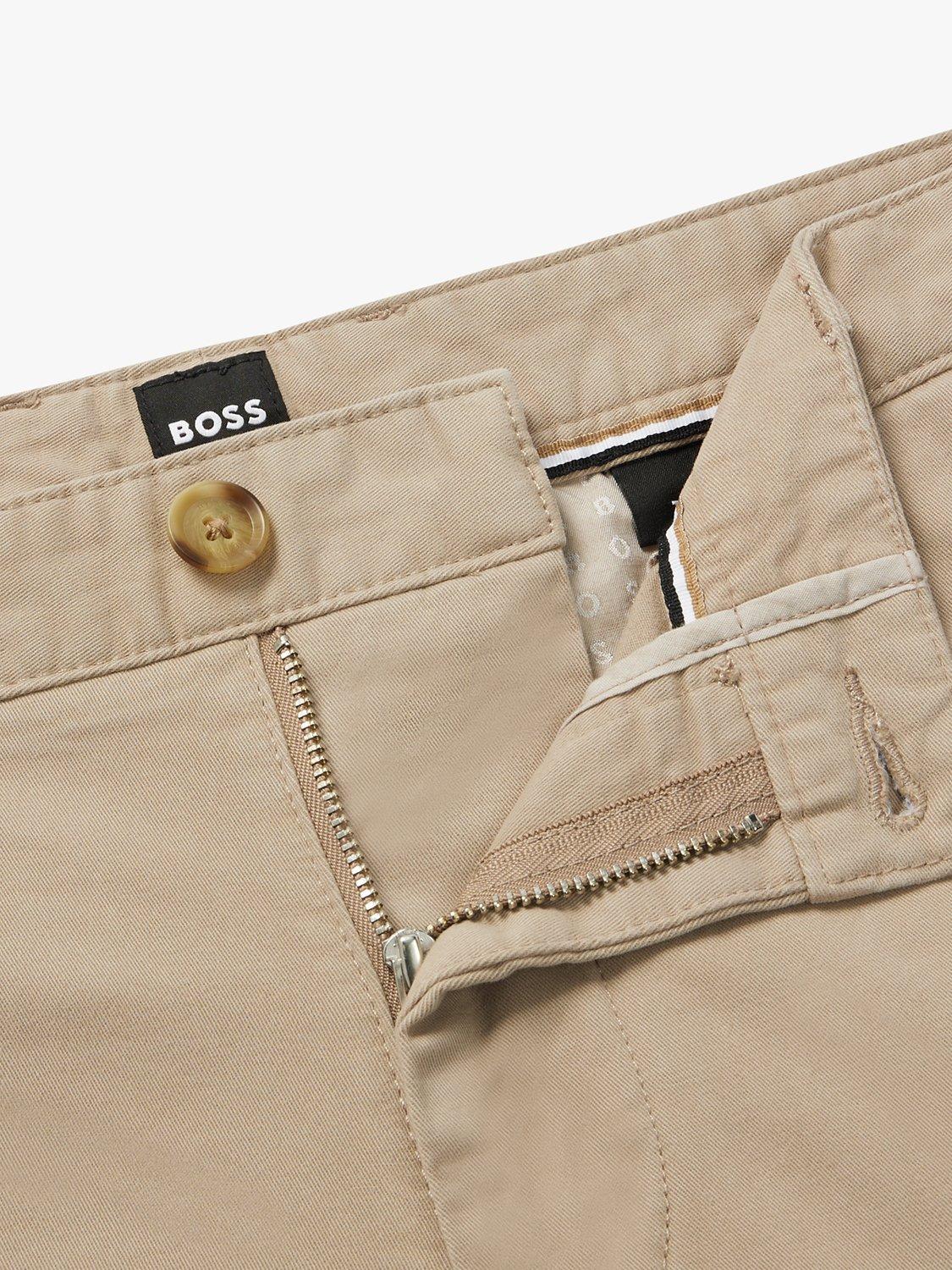 Product image 6 of 6, which shows BOSS Slice Slim Fit Chino Shorts, Open Beige, 28R