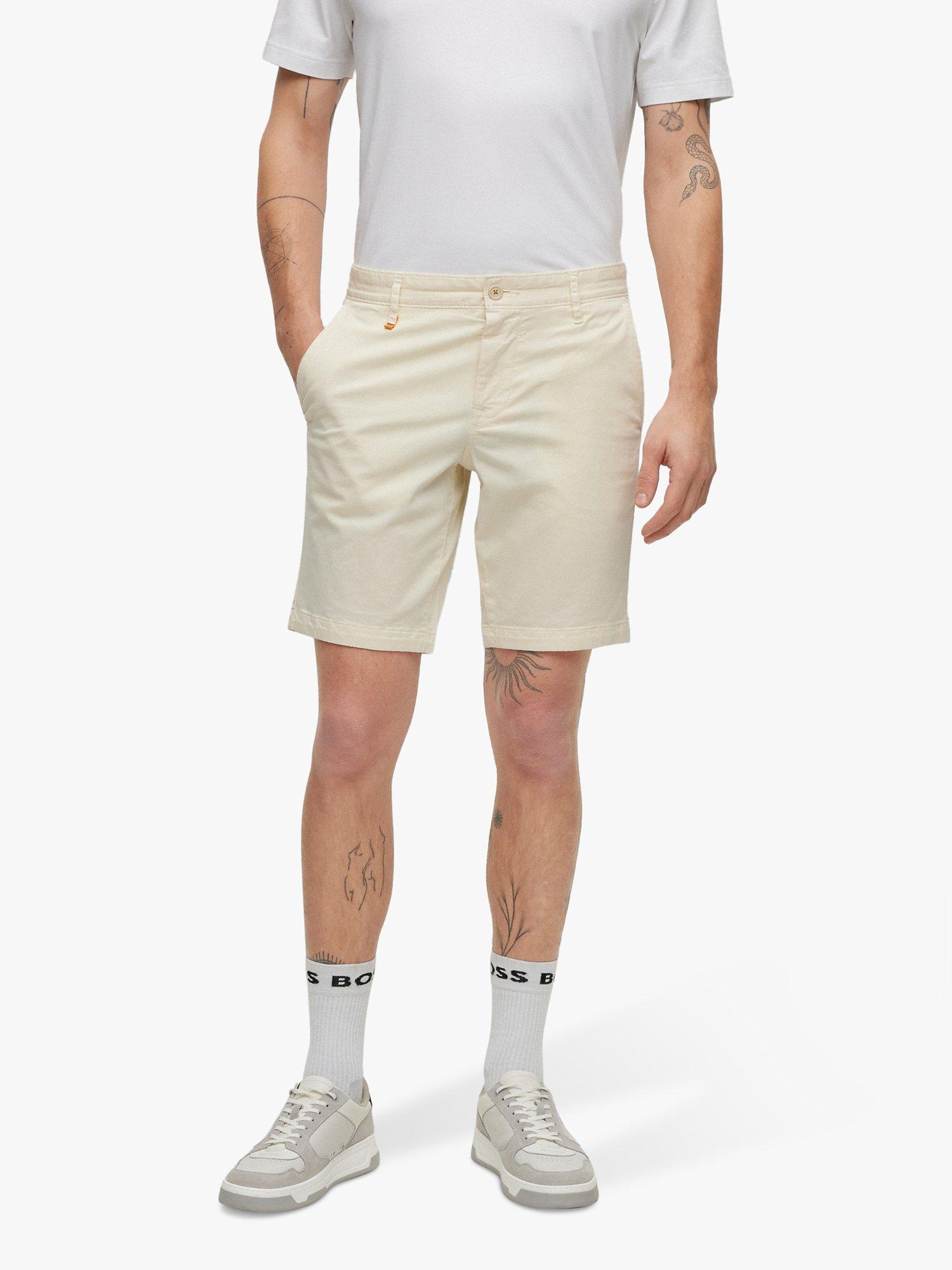 BOSS Schino Slim Fit Chino Shorts, Light Beige