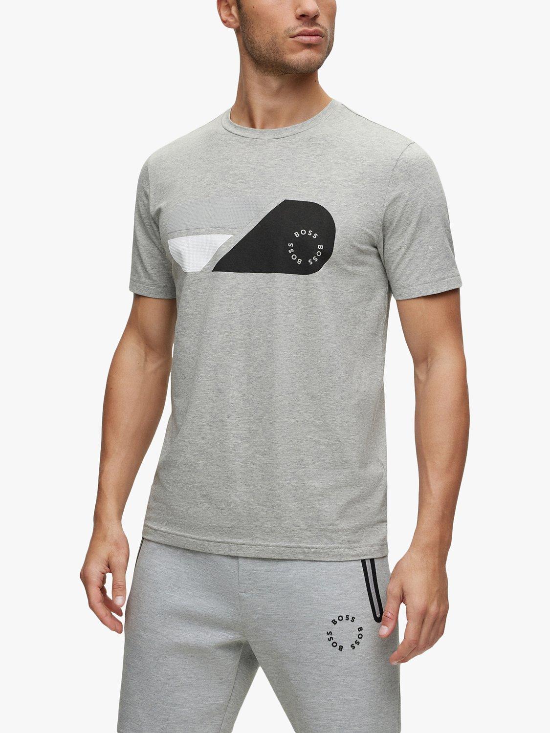 BOSS Artwork Logo T-Shirt, Light/Pastel Grey