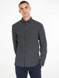 Tommy Hilfiger Dot Print Organic Cotton Shirt, Carbon Navy/White