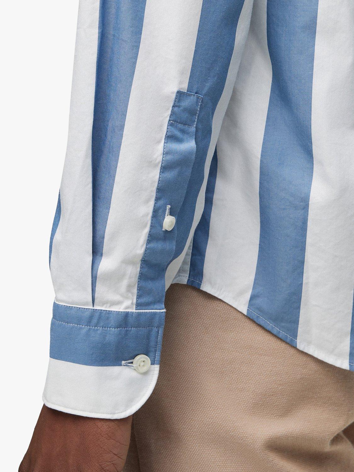 Product image 5 of 5, which shows BOSS Hal Kent Striped Shirt, Blue/White, 17.5