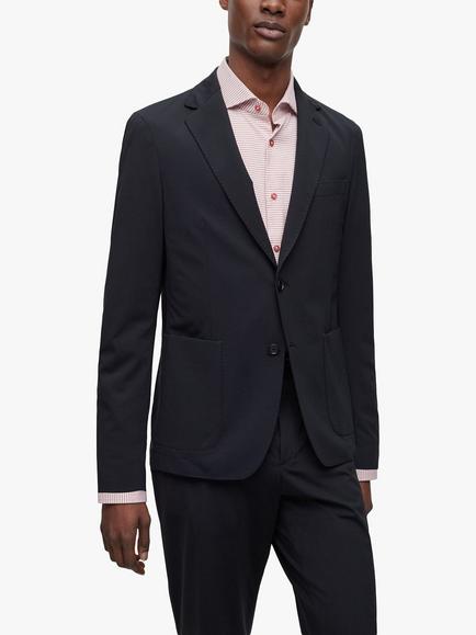 BOSS Hanry Slim Fit Blazer, Black, Black