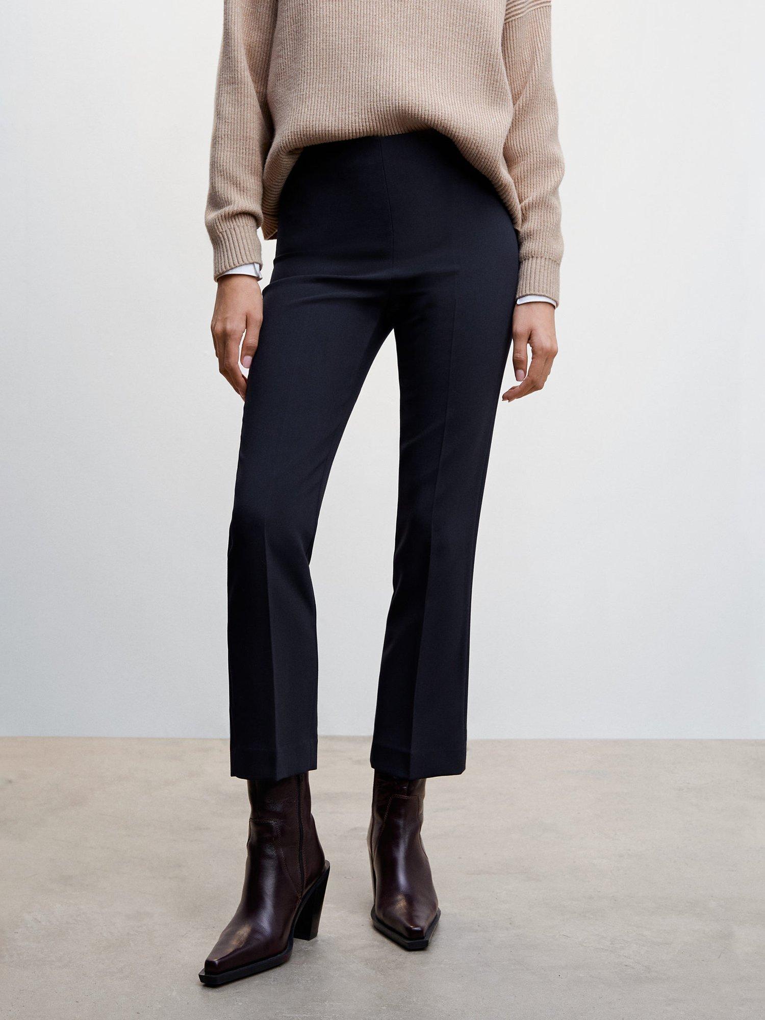 Mango Atenas Cropped Slim Trousers