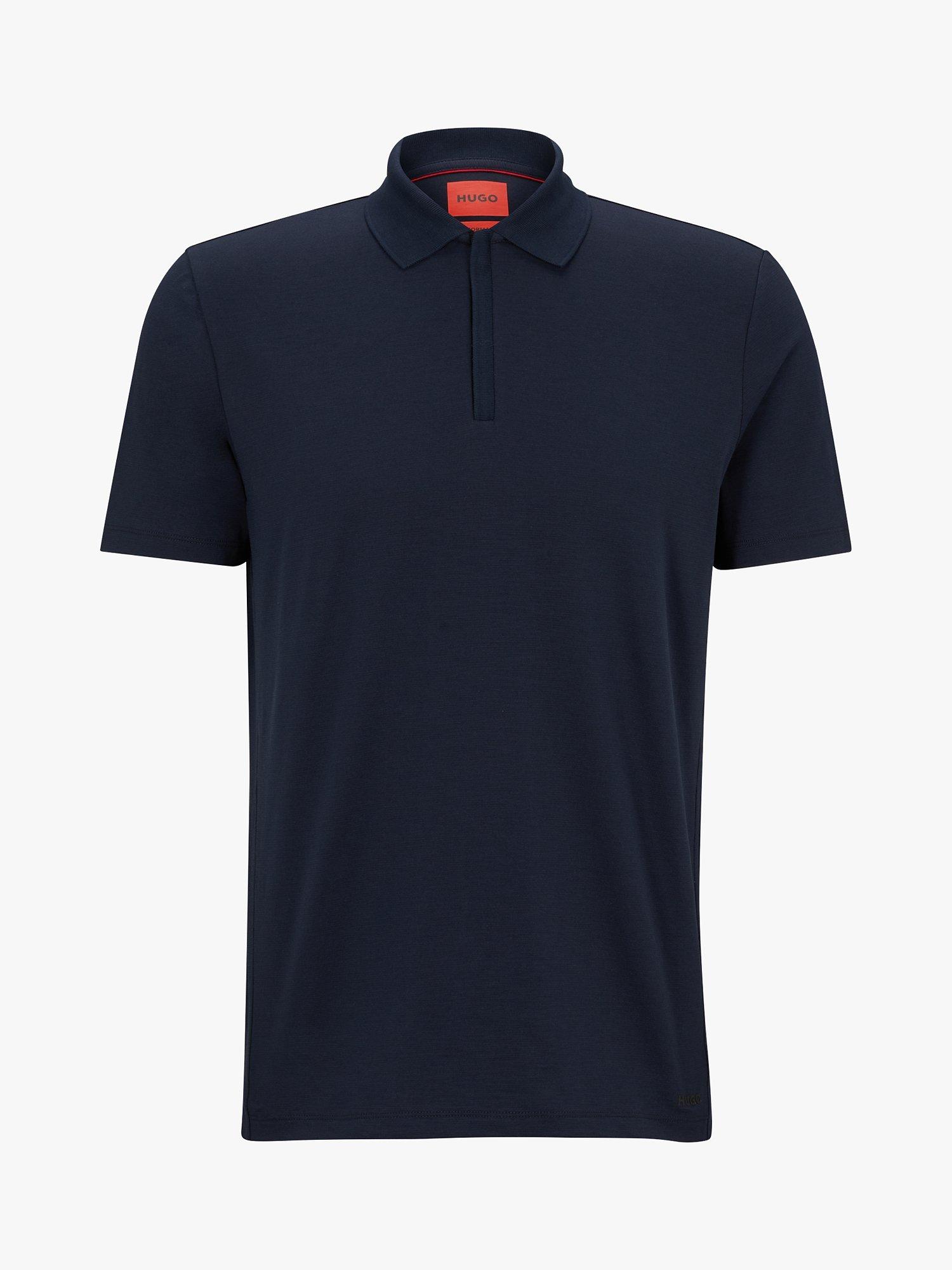 Product image 1 of 1, which shows HUGO Dekok Regular Fit Polo Shirt, Dark Blue, XS