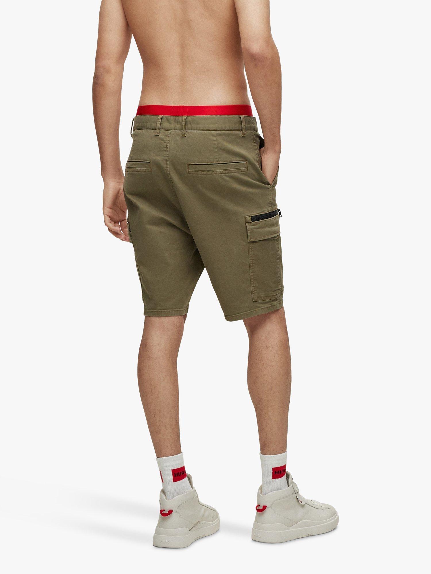 Product image 2 of 5, which shows HUGO Johnny Slim Fit Cargo Shorts, Open Green, 29