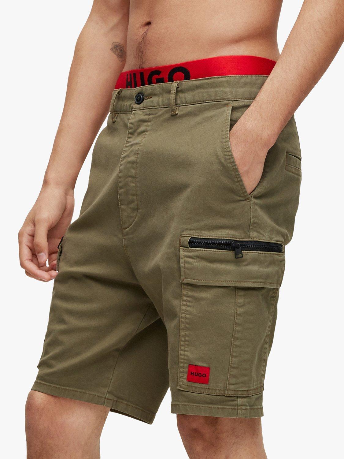 Product image 5 of 5, which shows HUGO Johnny Slim Fit Cargo Shorts, Open Green, 29