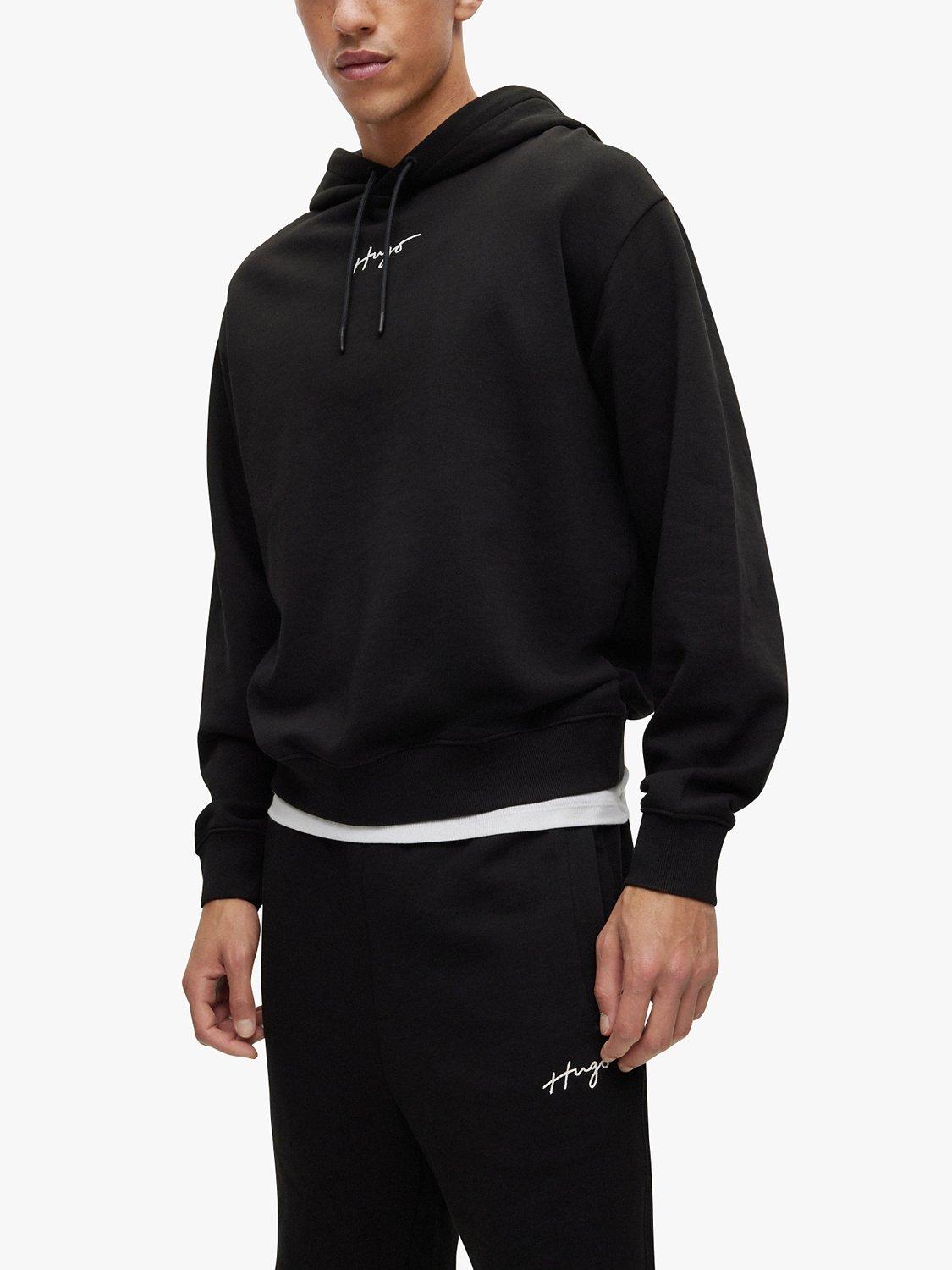 HUGO Dalegre Relaxed Fit Hoodie, Black