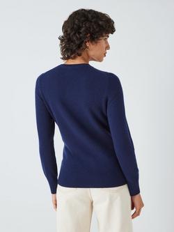 John Lewis Cashmere Crew Neck Jumper - view 2, Navy