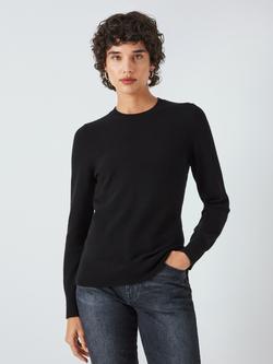 John Lewis Cashmere Crew Neck Jumper, Black