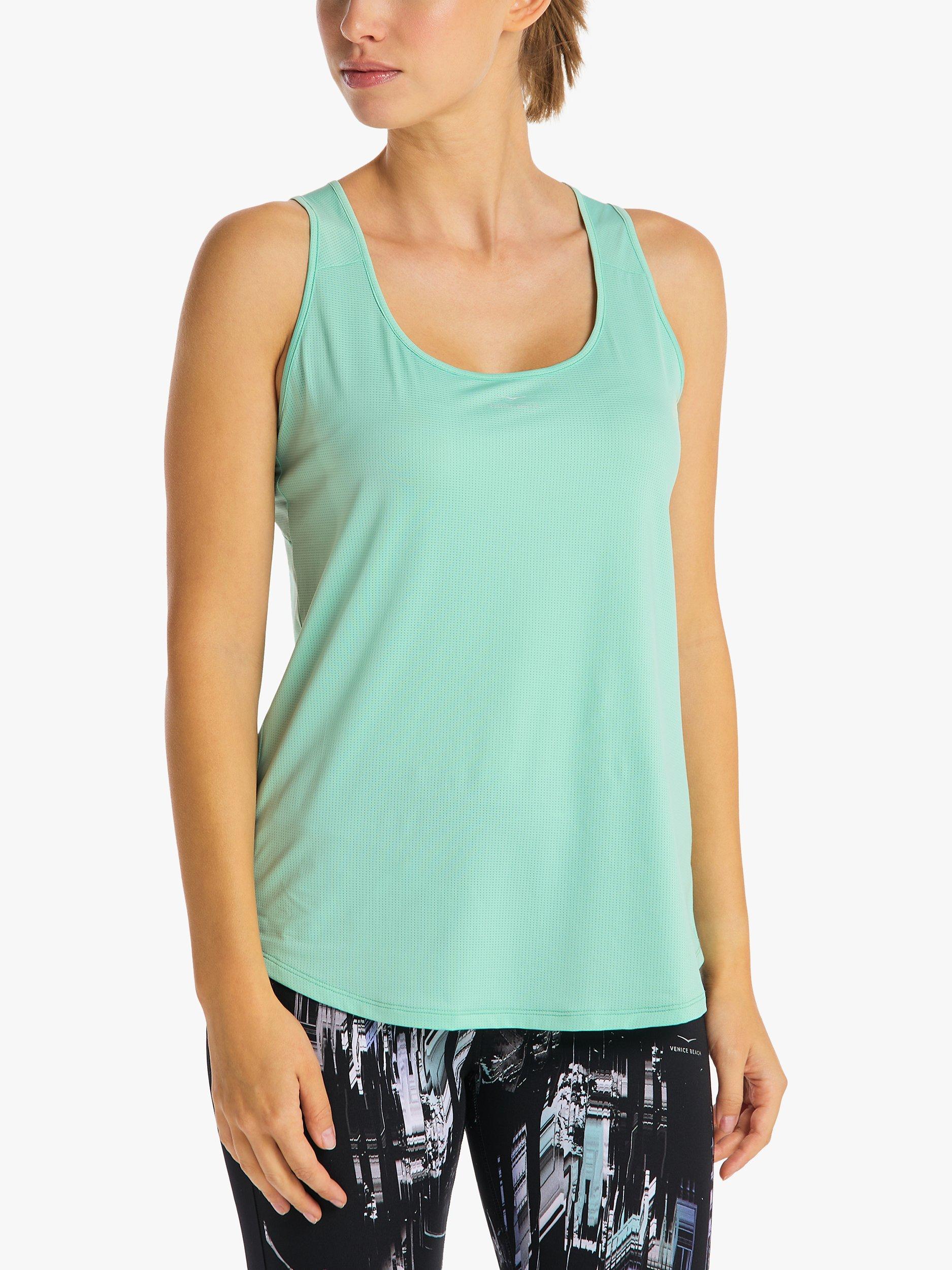 Product image 1 of 7, which shows Venice Beach Lou Gym Vest, Galaxy Green, XL