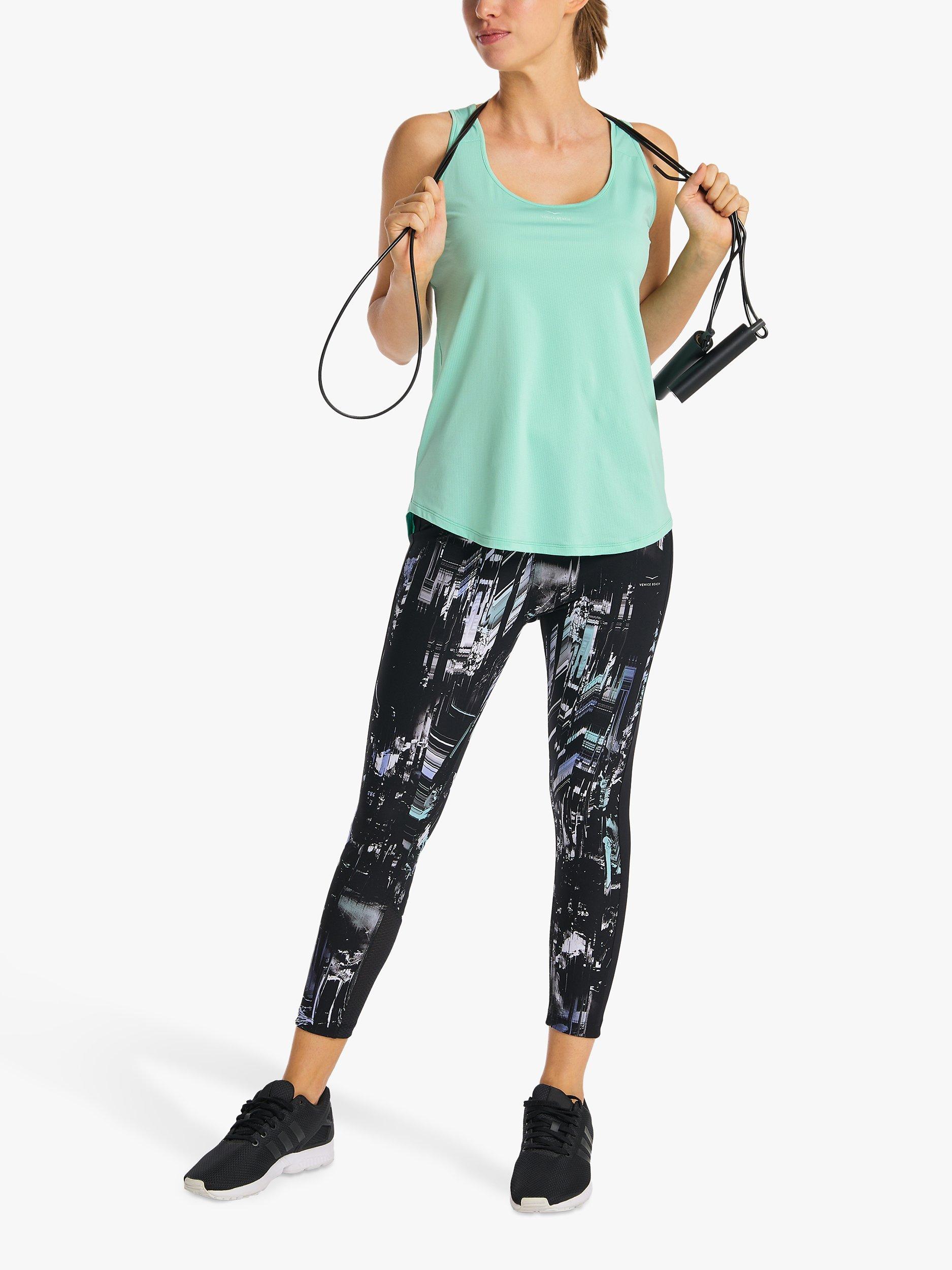 Product image 3 of 7, which shows Venice Beach Lou Gym Vest, Galaxy Green, XL