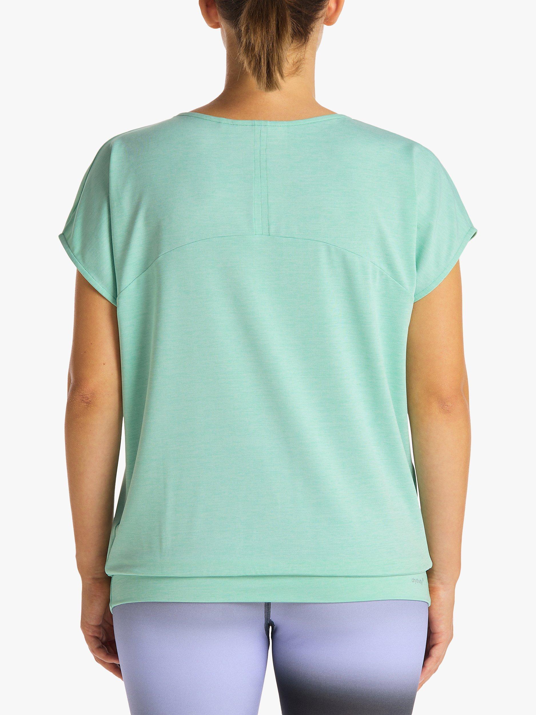 Product image 2 of 7, which shows Venice Beach Sui Short Sleeve Gym Top, Galaxy Green, XL