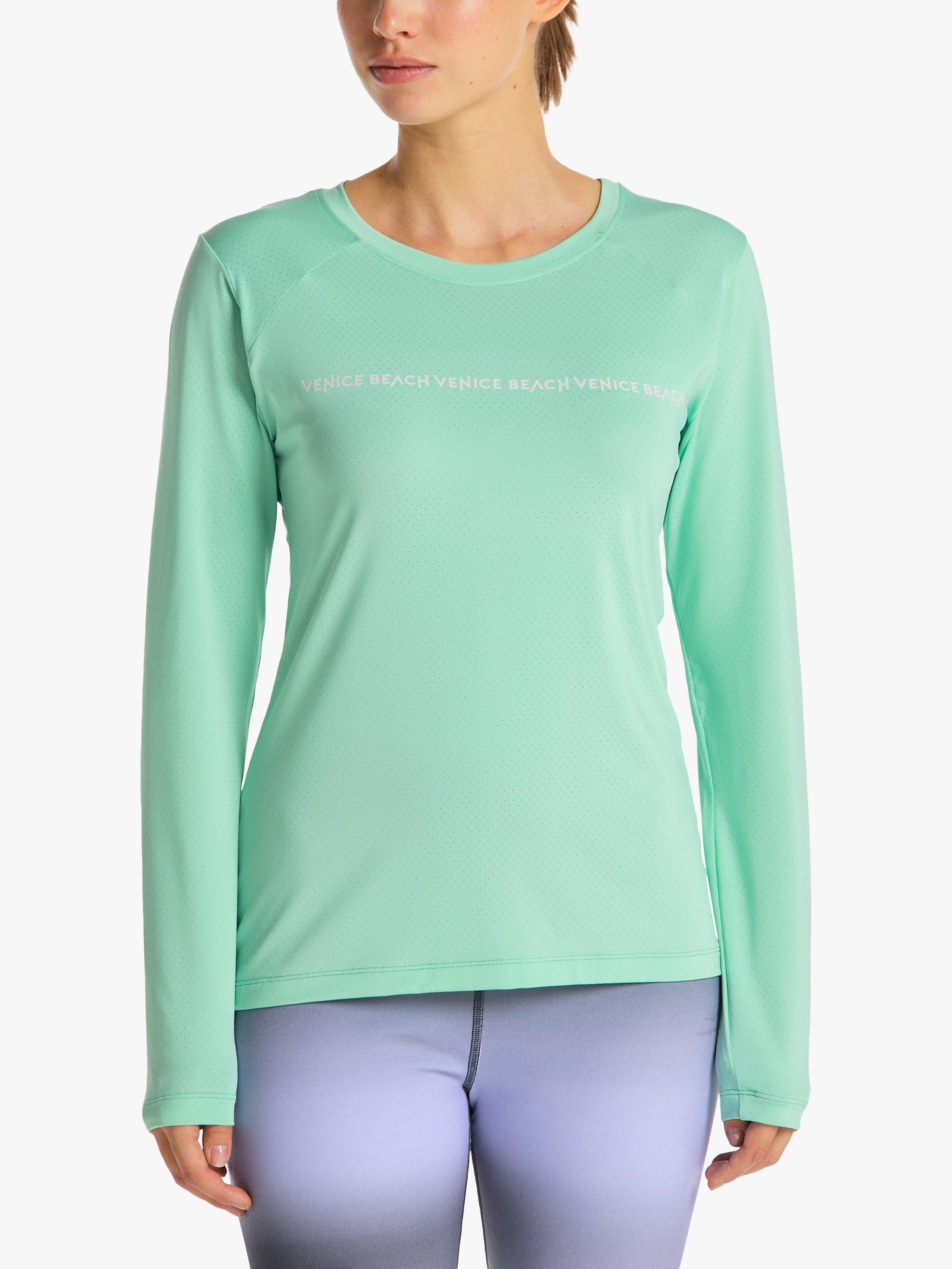 Product image 1 of 7, which shows Venice Beach Pittis Top, Galaxy Green, XS