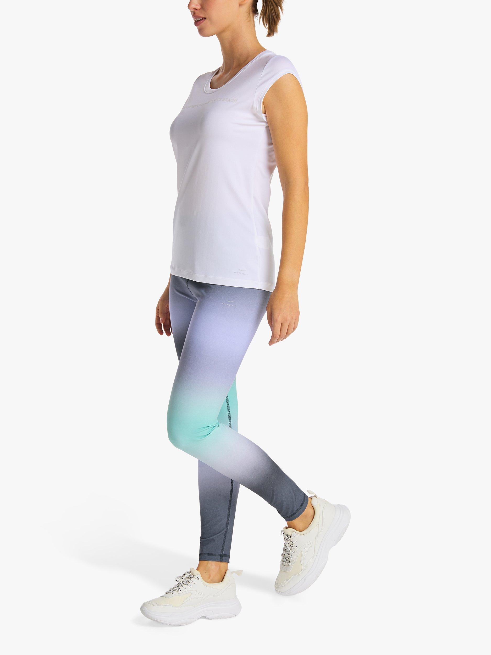 Product image 3 of 7, which shows Venice Beach Ruthie Gym Top, White, XS