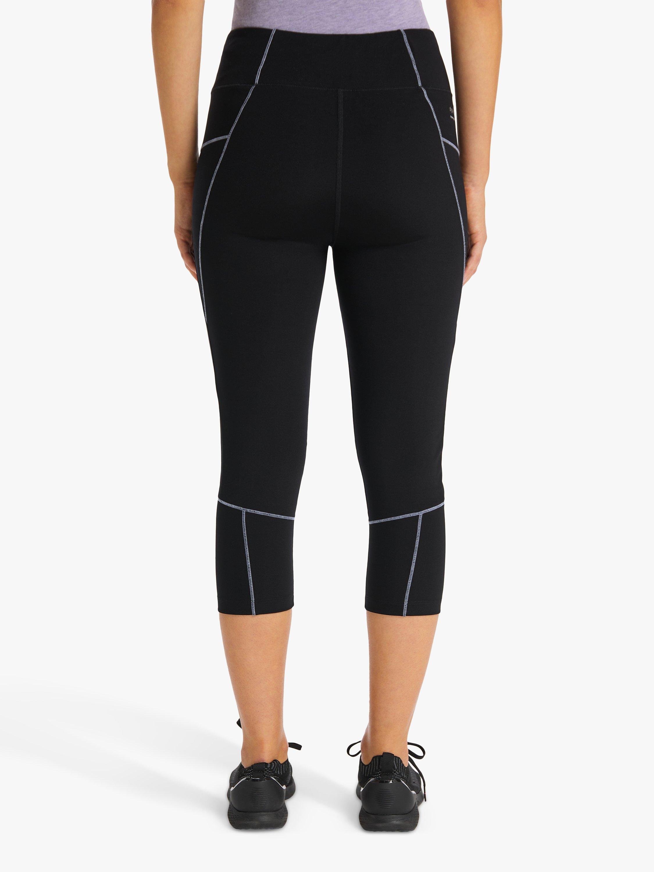Product image 2 of 7, which shows Venice Beach Lela 5/6 Length Gym Leggings, Black, S