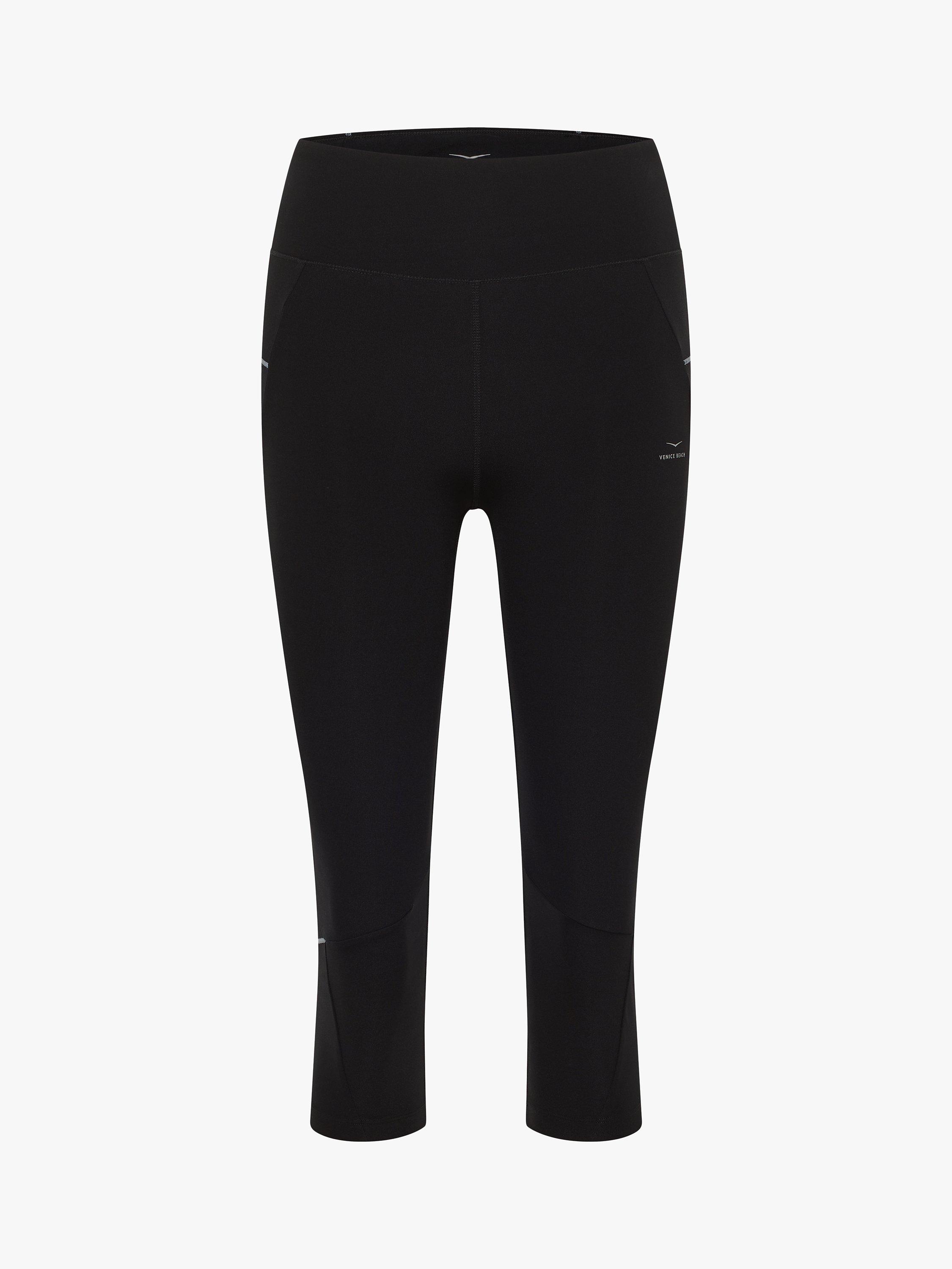 Product image 4 of 7, which shows Venice Beach Lela 5/6 Length Gym Leggings, Black, S