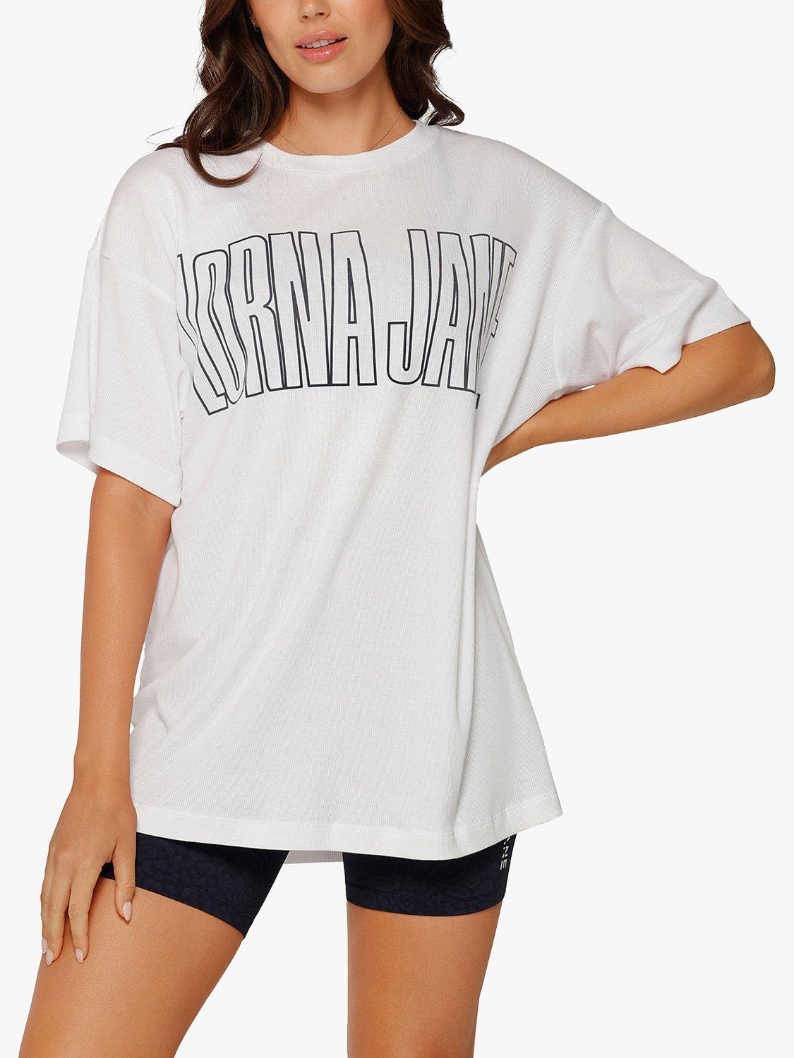 Lorna Jane Haze Rib Boyfriend T-Shirt, White