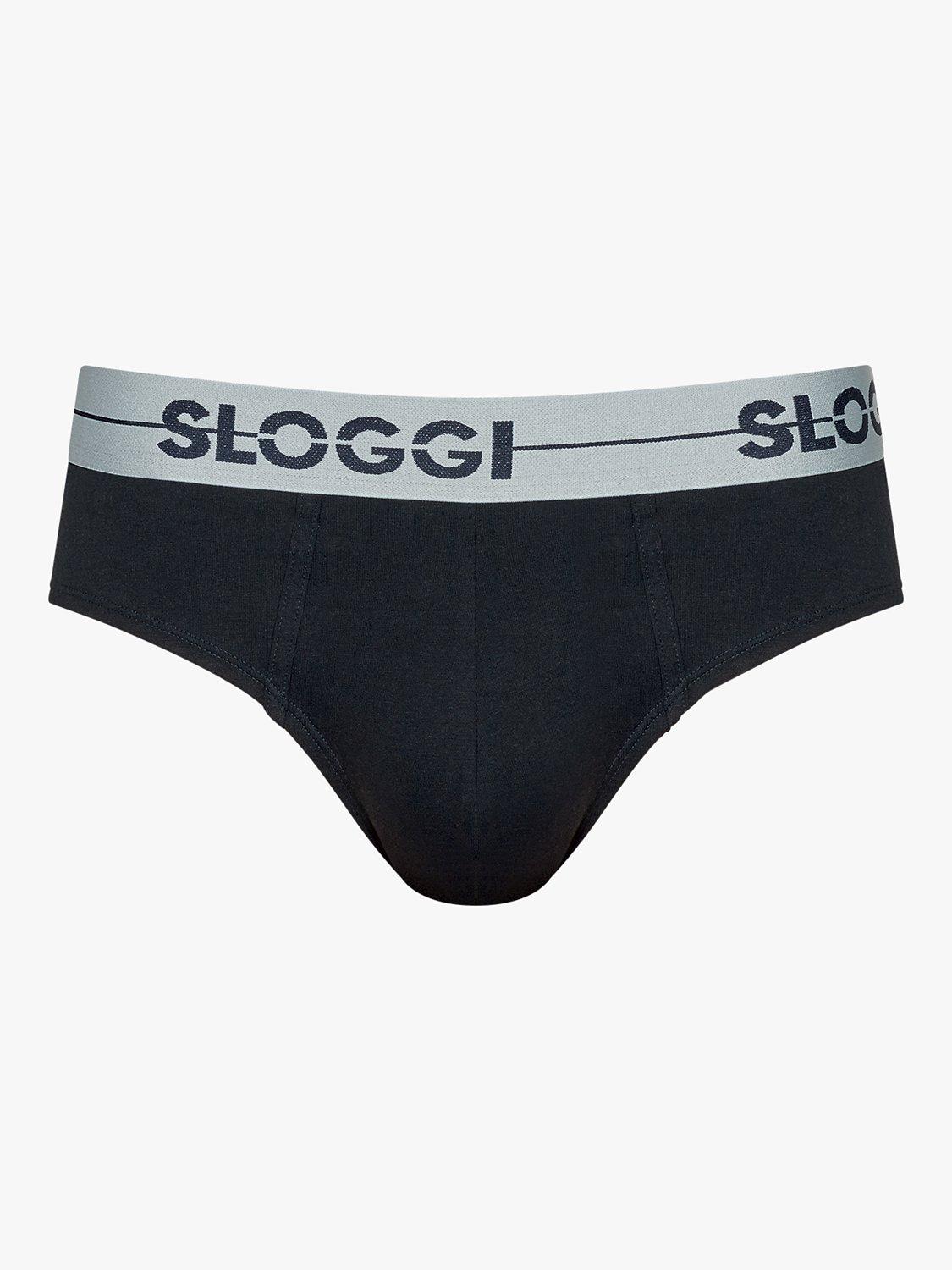 Product image 3 of 4, which shows Sloggi Go ABC Mini Briefs, Pack of 3, Black, M