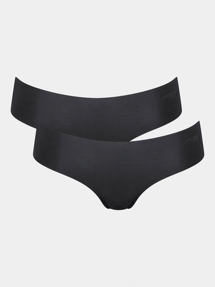 sloggi ZERO Microfibre Hipster Knickers, Pack of 2, Black
