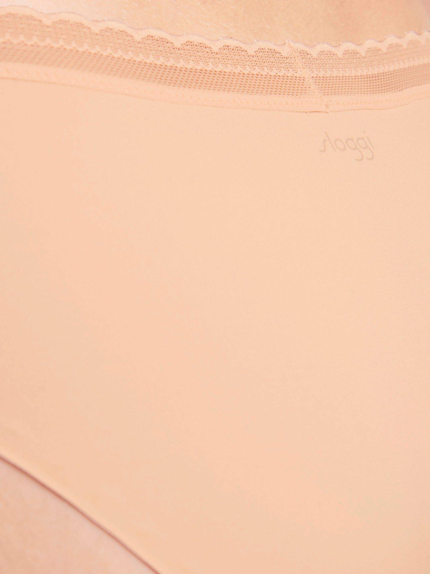 Product image 4 of 6, which shows sloggi Body Adapt Twist High Leg Knickers, Powder Orange, XS