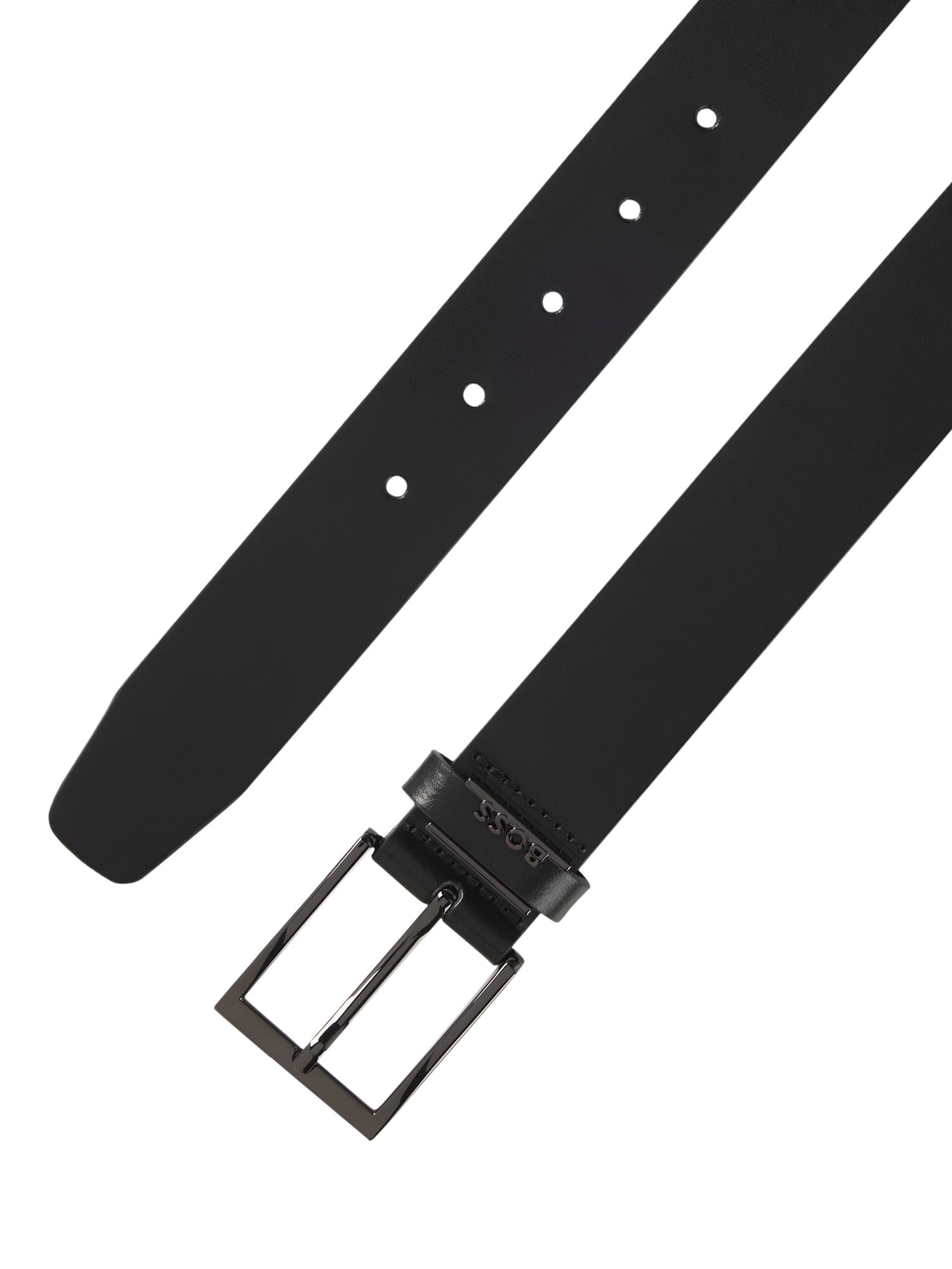 Product image 5 of 5, which shows HUGO BOSS Business Cole Leather Belt, Black, 30