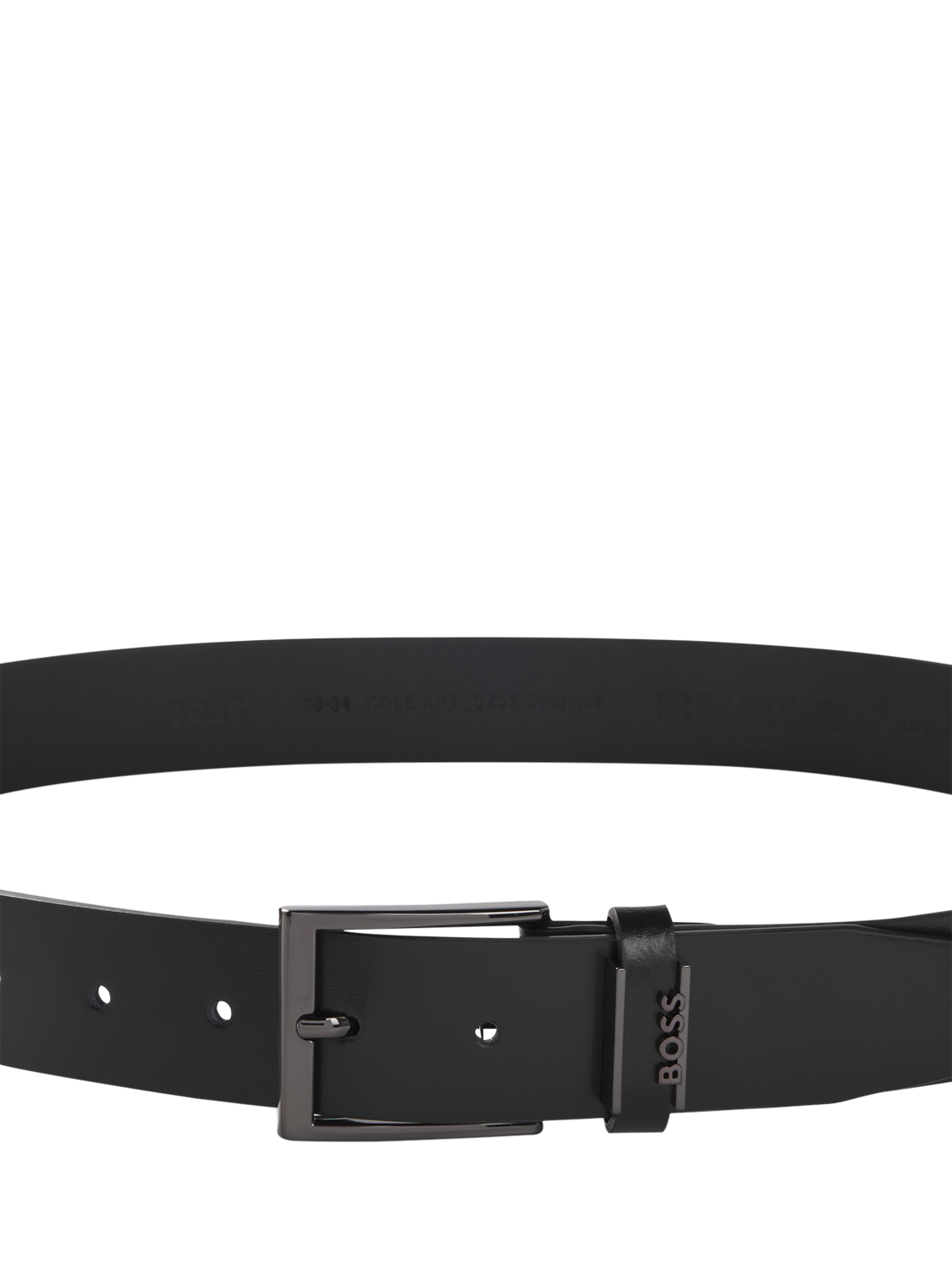 Product image 2 of 5, which shows HUGO BOSS Business Cole Leather Belt, Black, 30