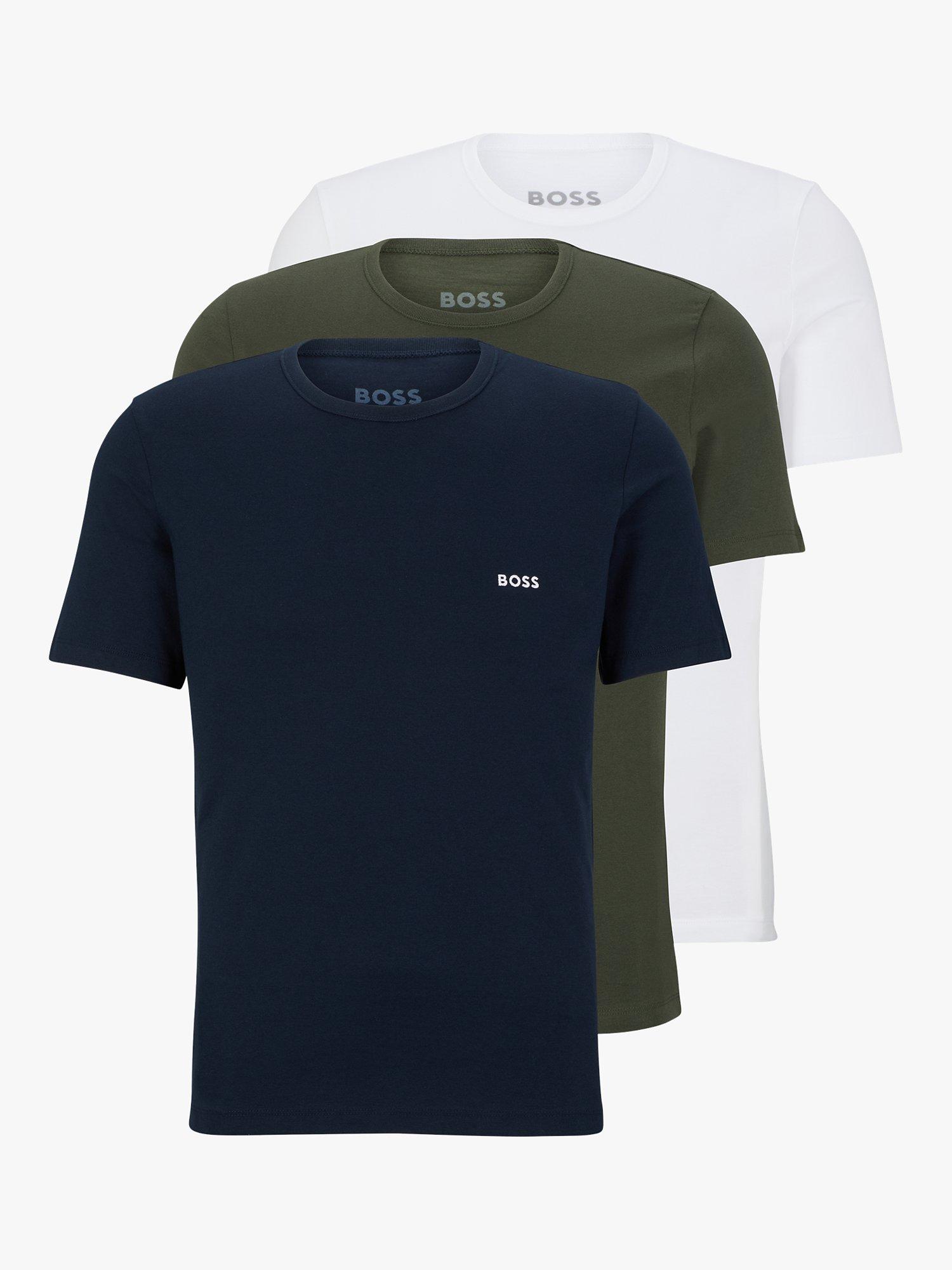 BOSS Logo Regular Fit T-Shirt, Pack of 3, Multi