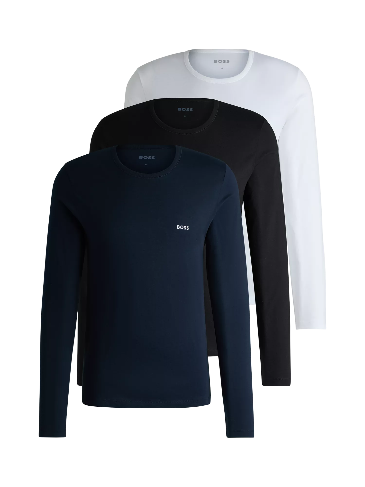 Hugo boss mens long sleeve t shirts discount