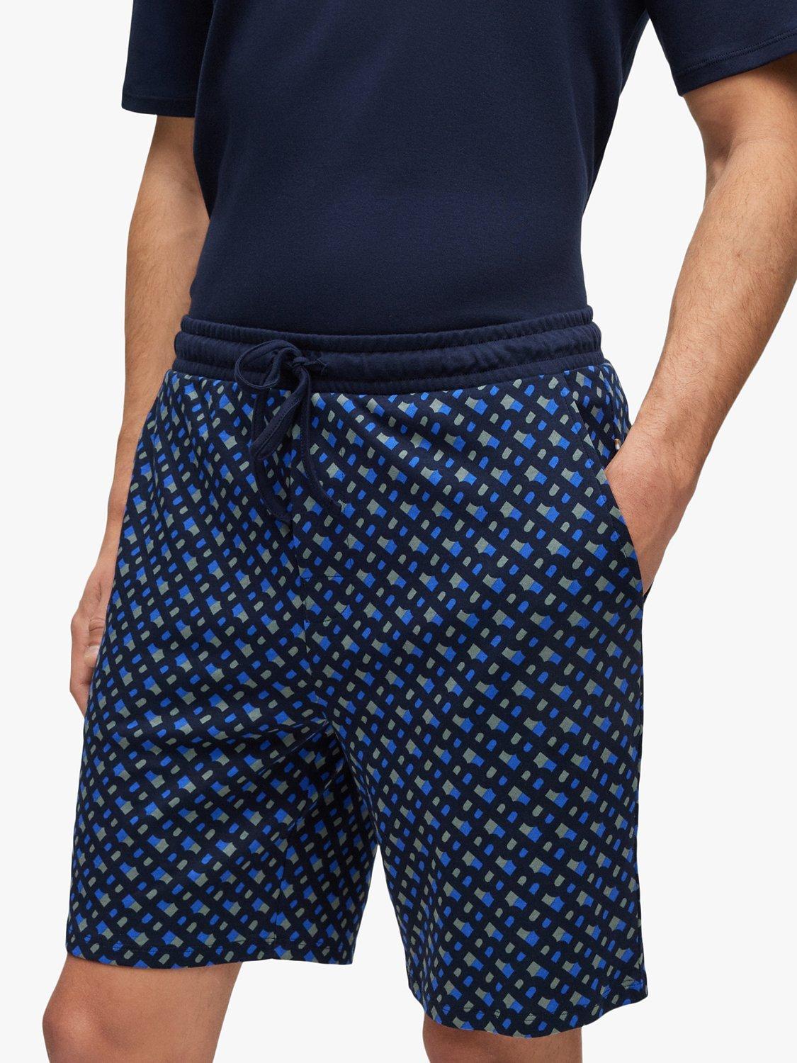 Product image 5 of 5, which shows BOSS Logo Shorts Pyjamas, Bright Blue/Multi, S