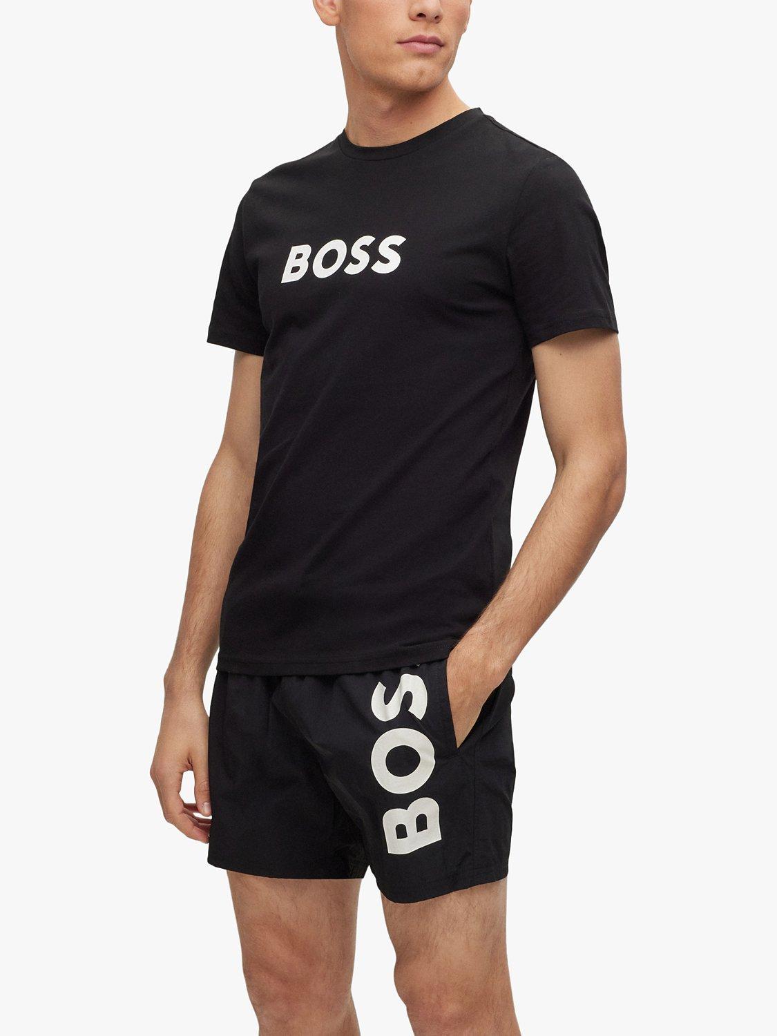 BOSS Swim Logo T-Shirt, Black