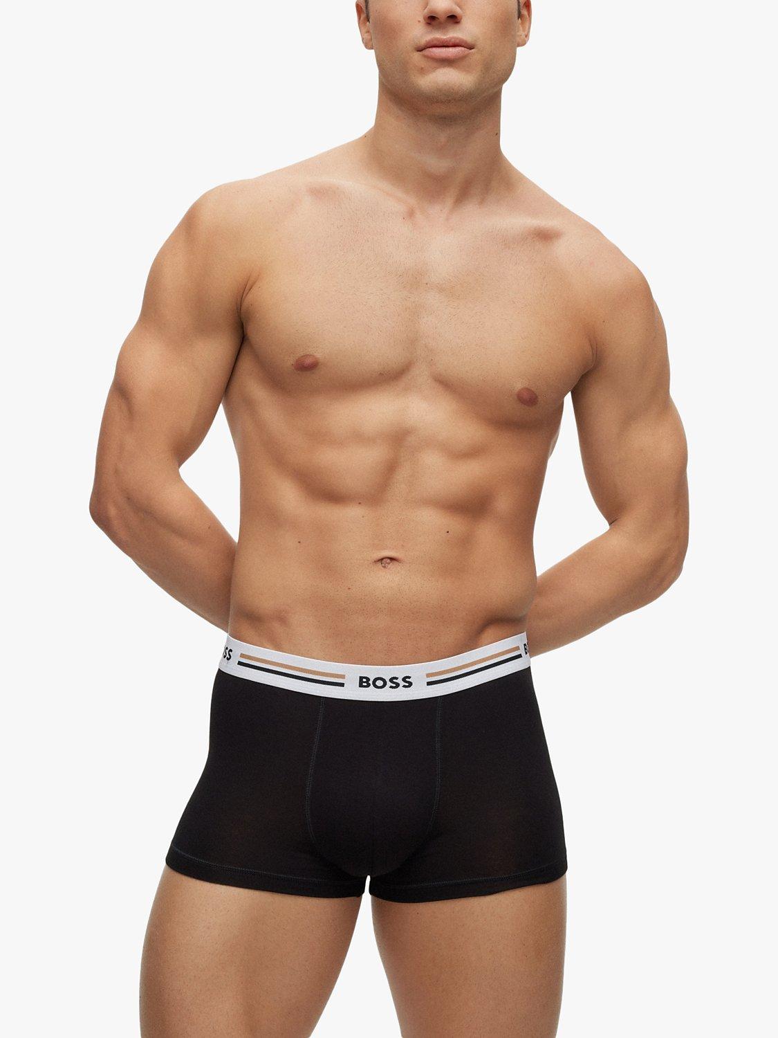 BOSS Revive Trunks, Pack of 3, Black