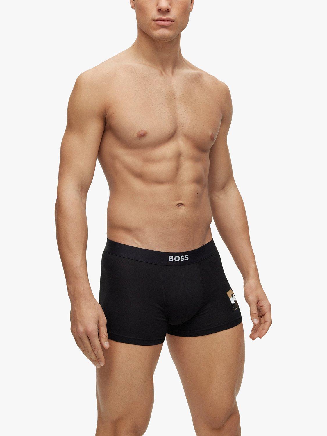 BOSS Regular Rise Trunks, Pack of 2, Black