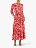 Lollys Laundry Nee 3/4 Sleeve Maxi Dress Nee, Red