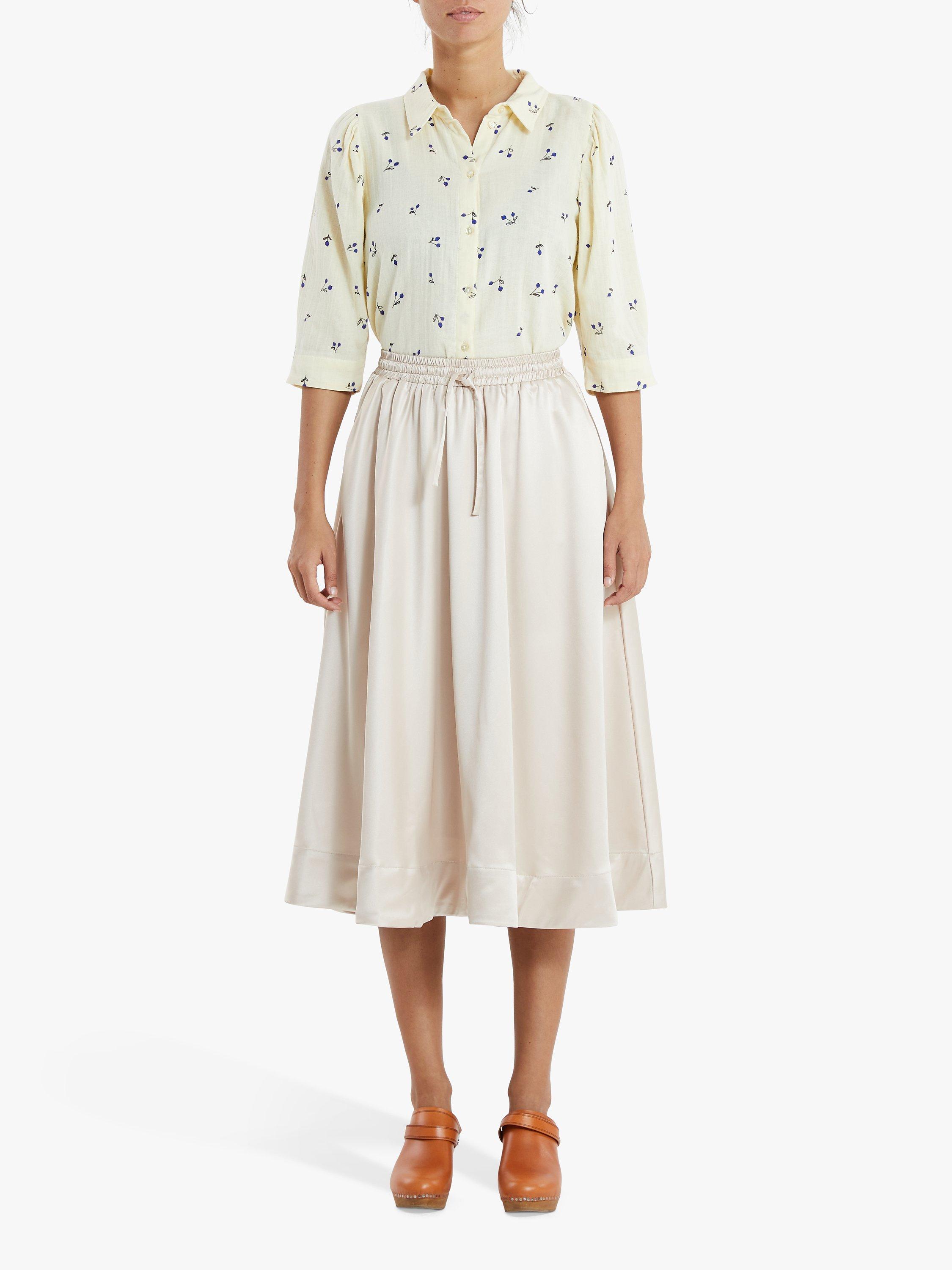 Lollys Laundry Bono Floral Print Shirt, Blue