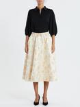 Lollys Laundry Bristol Midi Skirt, Creme