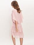 Gina Bacconi Toni Layered Scoop Neck Dress and Jacket, Rose Pink