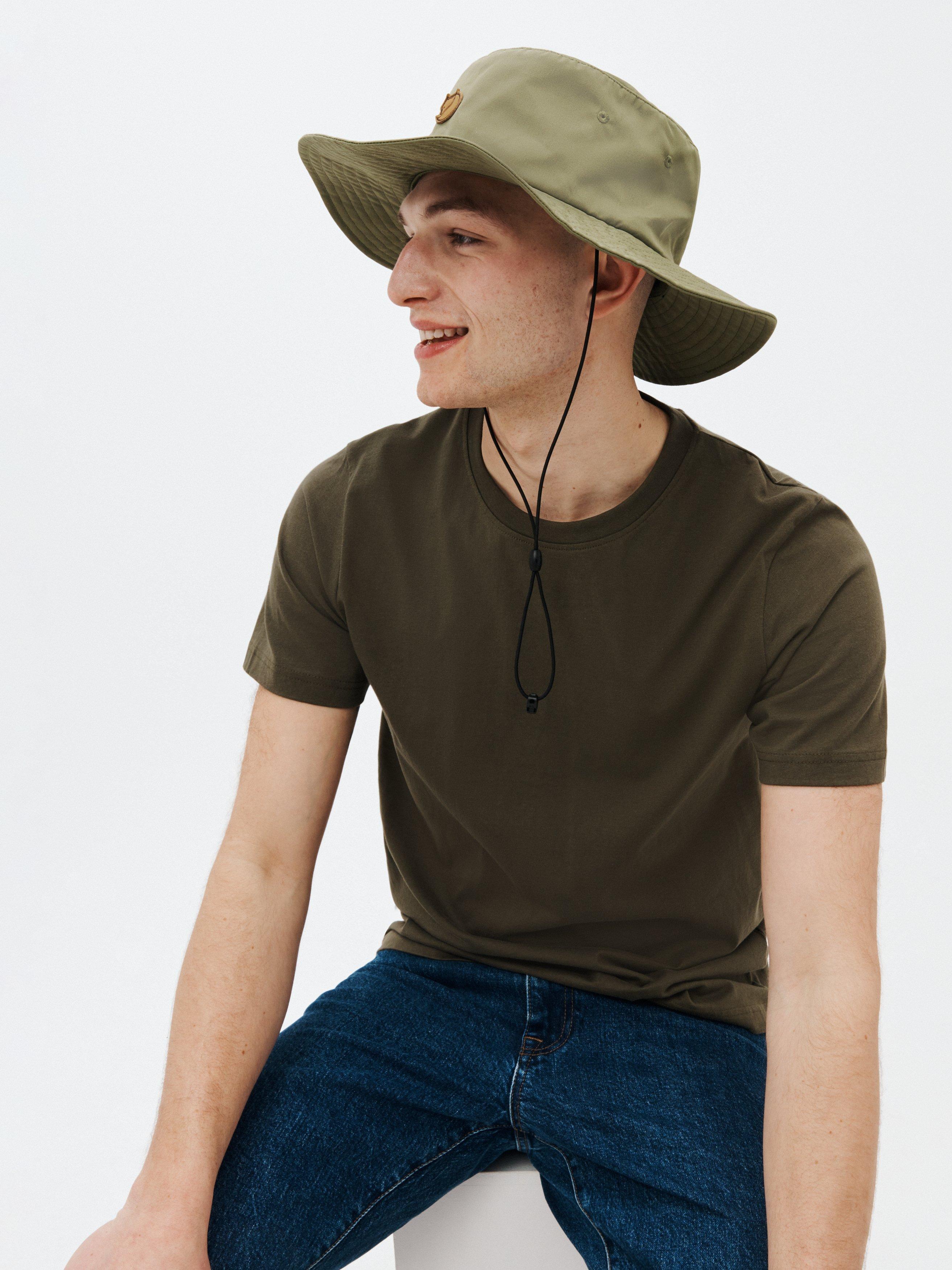 Product image 1 of 3, which shows Fjällräven Kånken Hatfield Drawstring Hat, Green, M