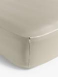 John Lewis Temperature Balancing Cotton 400 Thread Count Fitted Sheet, Latte