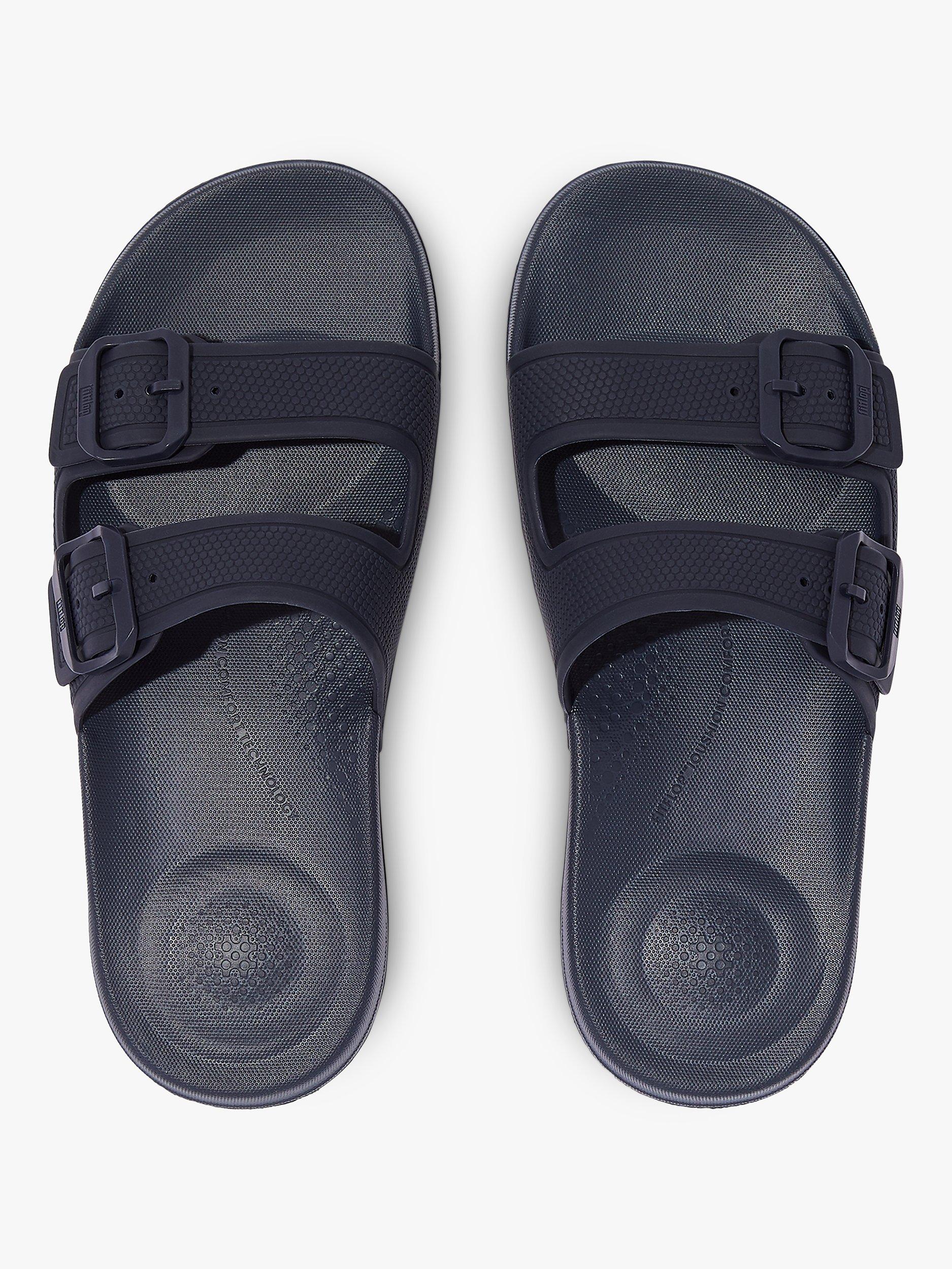 FitFlop IQushion Slider Sandals Midnight Navy