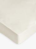 John Lewis Soft & Silky Egyptian Cotton Sateen 400 Thread Count Deep Fitted Sheet, Natural Cream