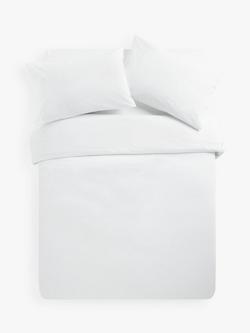 John Lewis Soft & Silky Egyptian Cotton Sateen 400 Thread Count Bedding, White