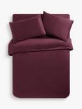 John Lewis Soft & Silky Egyptian Cotton Sateen 400 Thread Count Bedding, Mulberry