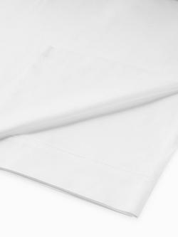 John Lewis Soft & Silky Egyptian Cotton Sateen 400 Thread Count Flat Sheet, White