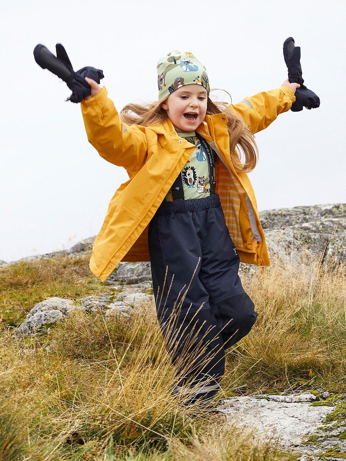 Polarn O. Pyret Baby Wind & Waterproof Shell Coat, Yellow
