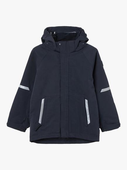 Polarn O. Pyret Kids' Wind & Waterproof Shell Coat, Blue, Blue