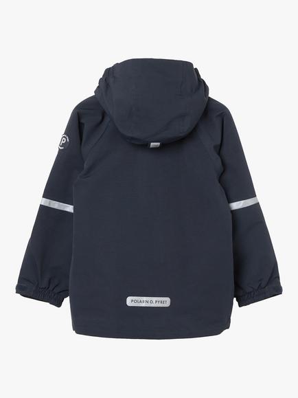 Polarn O. Pyret Kids' Wind & Waterproof Shell Coat, Blue - view 2, Blue
